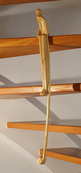 Scultura intitolato "Bras long" da Max Bernard, Opera d'arte originale, Legno