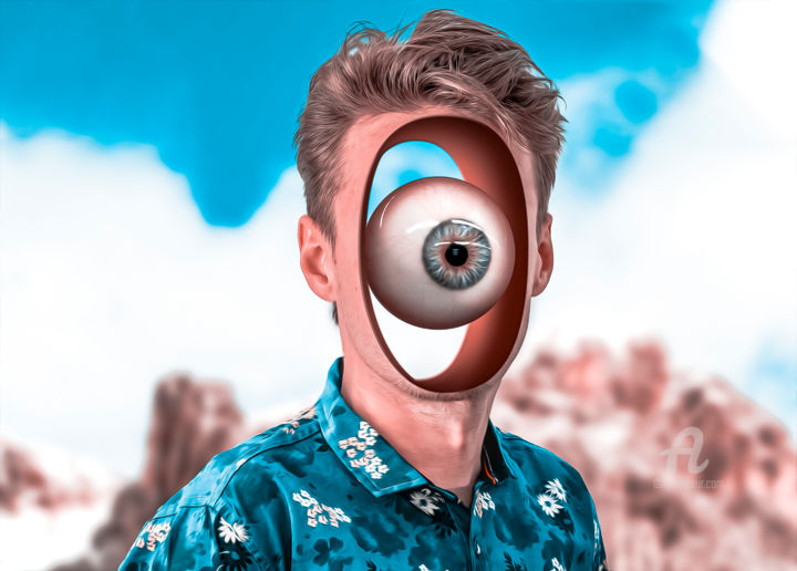 Digital Arts titled "Looking at each oth…" by Thiago Pixels, Original Artwork, Photo Montage