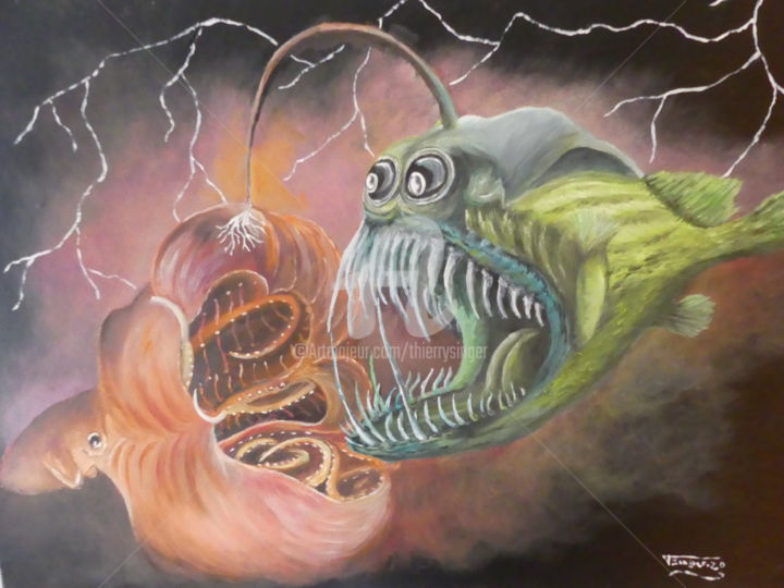 Cercle numéro 8 - Ruse et tromperie 绘画, 19.7x27.6 in