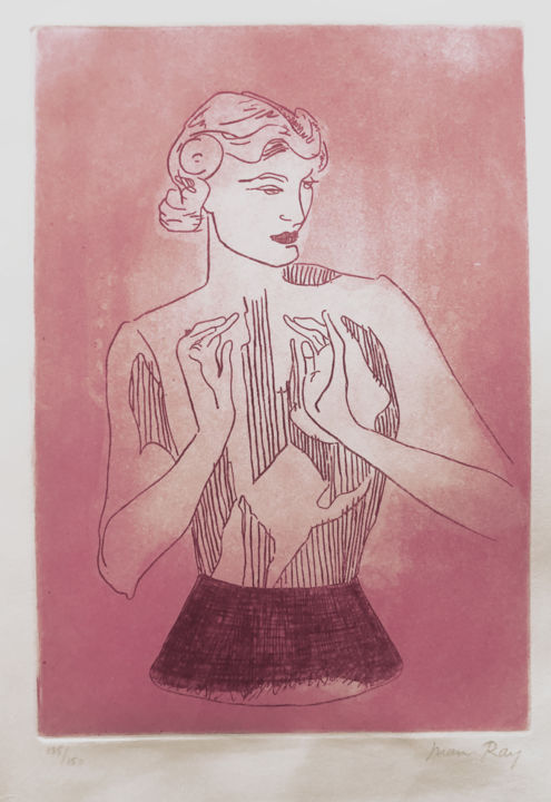 Printmaking titled "Man Ray Le Mannequi…" by Jonathan Brooks, Original Artwork, Etching