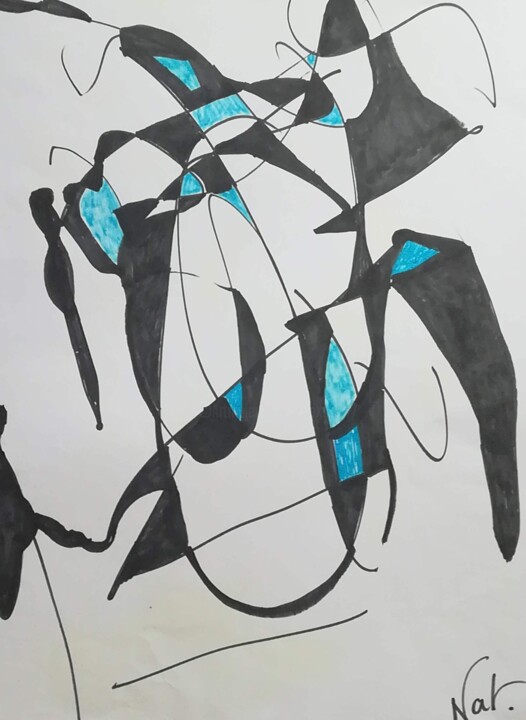 je n'en sais rien 2 绘画, 16.5x11.8 in
