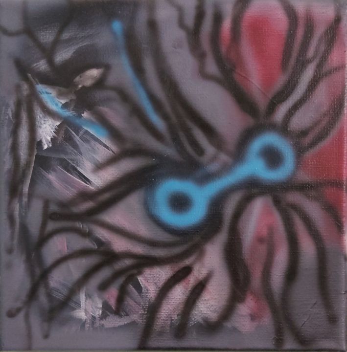 Abstrakter Geist 绘画, 7.9x7.9 in