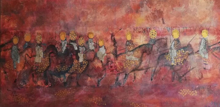 In guerra 绘画, 19.7x39.4 in