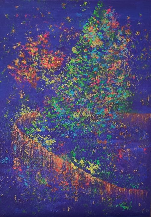 New year's fairy tale 绘画, 27.6x19.7 in