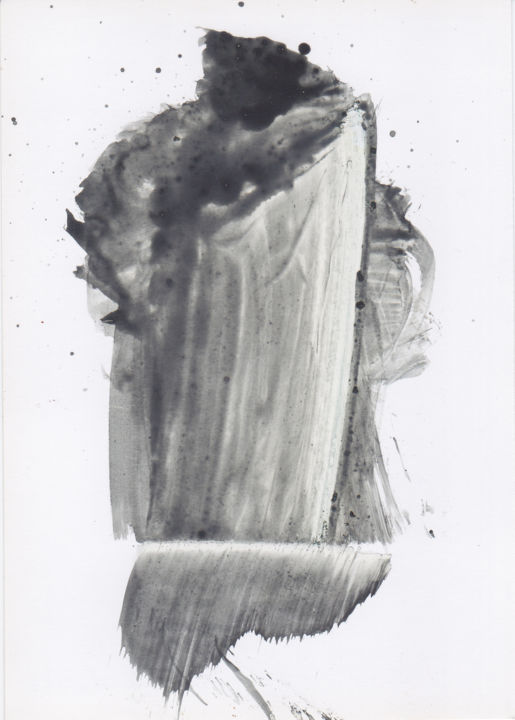 Pittura intitolato "Gestures 013A" da Raffaele Iannone, Opera d'arte originale, pigmenti