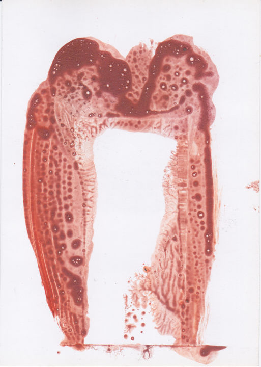 Gestures 017 绘画, 5.5x3.9 in