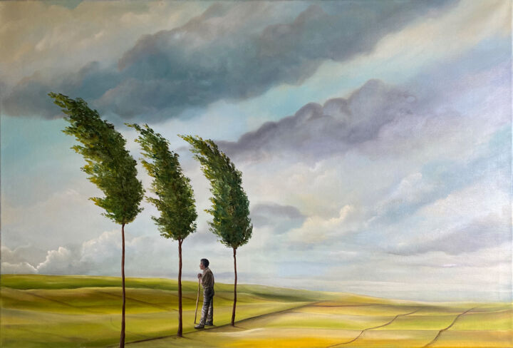 Weites Land 绘画, 23.6x35.4 in