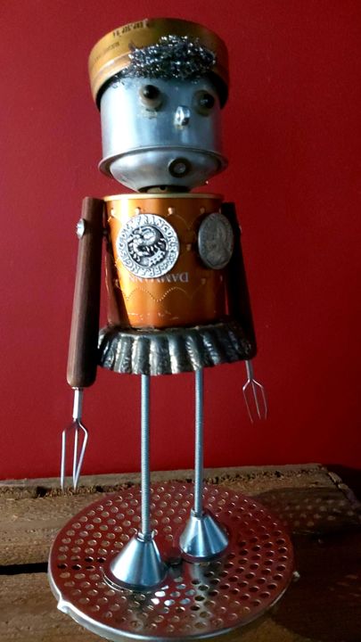 ROBOTE... 조형물, 11x5.5 in