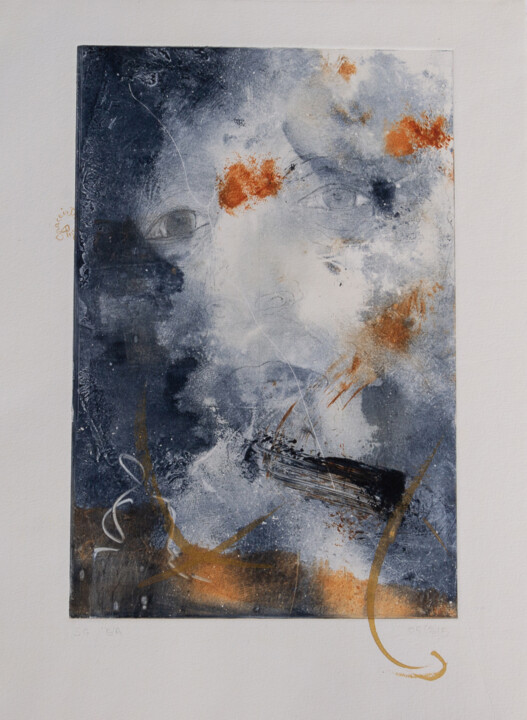 Gravures & estampes intitulée "Creation" par Sophie Gerin, Œuvre d'art originale, Gravure