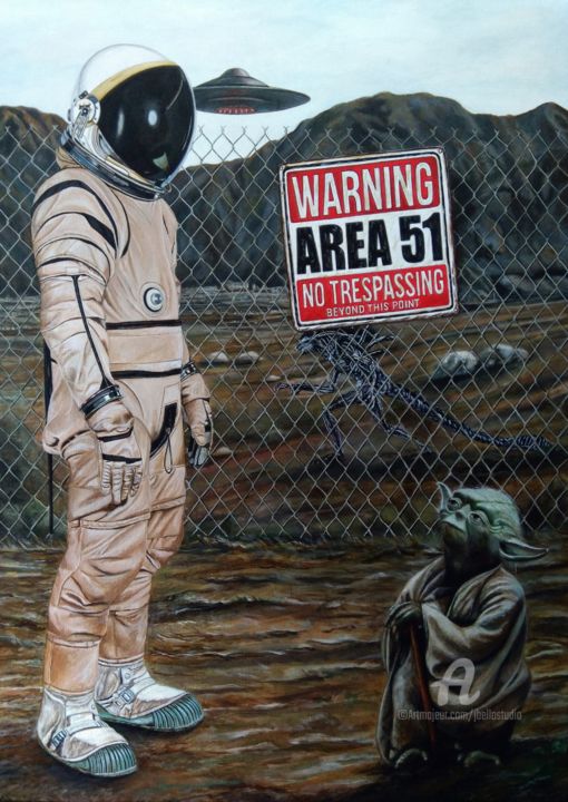 Area51 绘画, 27.6x19.7 in