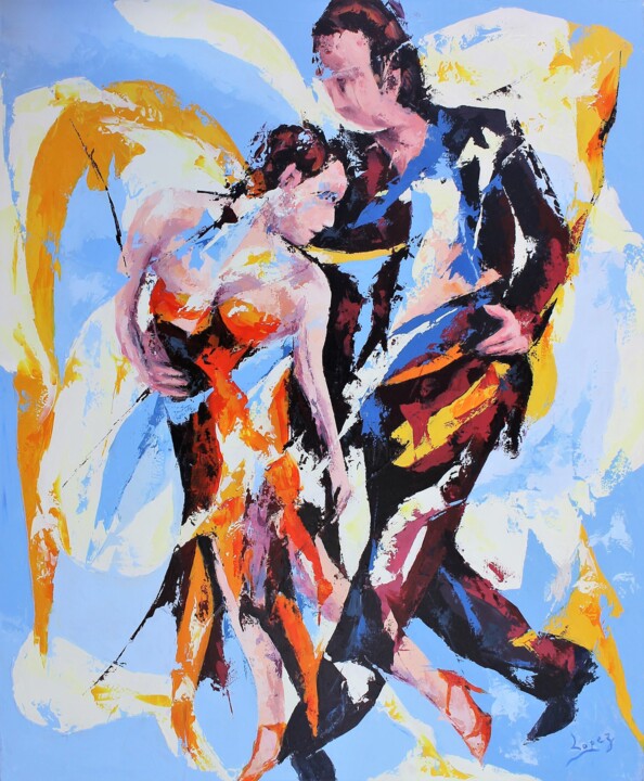 788 : Tango 绘画, 28.7x23.6 in