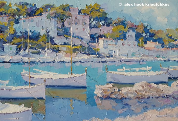 Cala Figuera XLIII 绘画, 38.2x57.5 in