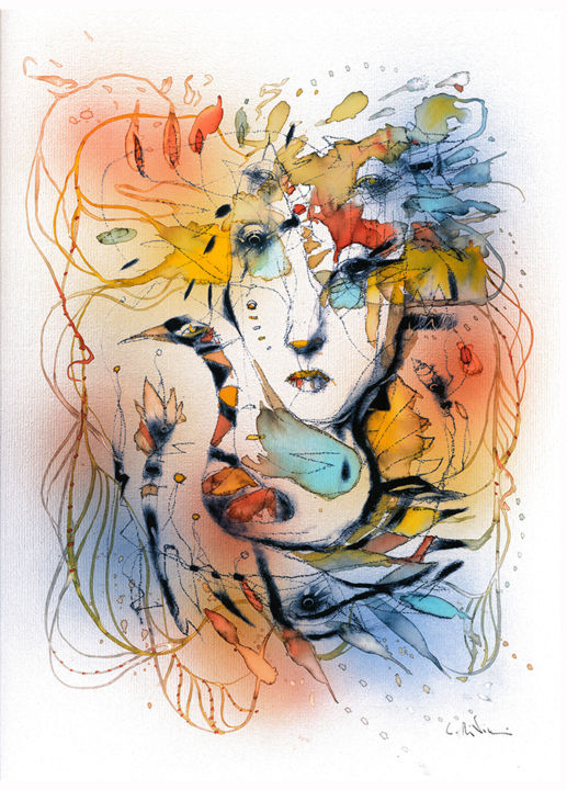 Cosmic Spleen 图画, 16.1x12.2 in