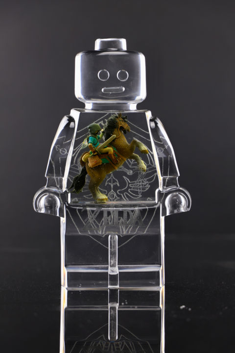 ROBOCLUSION ZELDA 2 雕塑, 9.8x6.3 in