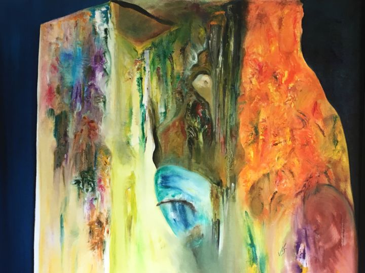 绘画 标题为“Méditation” 由Jean-Luc Sert, 原创艺术品, 油