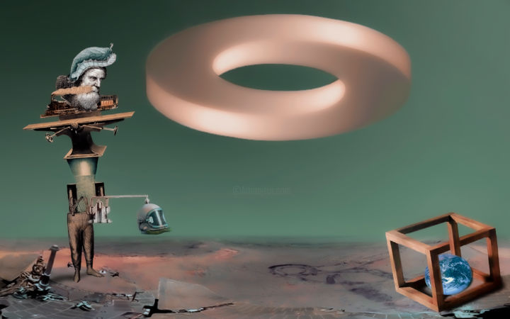 Planète mars surréaliste