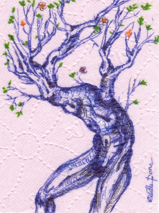L'homme tronc 图画, 5.1x3.7 in
