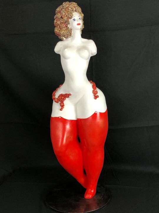 Valentine ou les fleurs de la passion 雕塑, 27.6x7.9 in