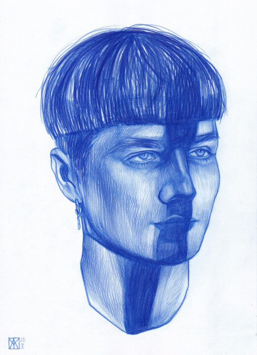 'ANTON LISIN' 绘画, 11.7x8.3 in