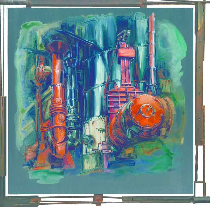 CUVE 4 绘画, 39.4x39.4 in