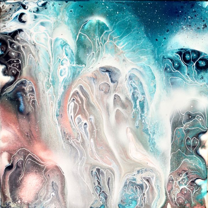 Peinture intitulée "DUNE" par Janaan Jaunally, Œuvre d'art originale, Acrylique Monté sur Châssis en bois