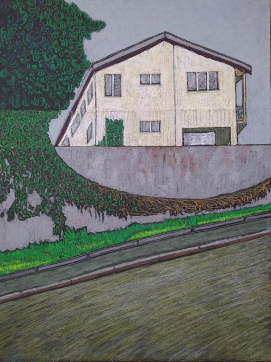 Island series #3 绘画, 35.4x27.6 in