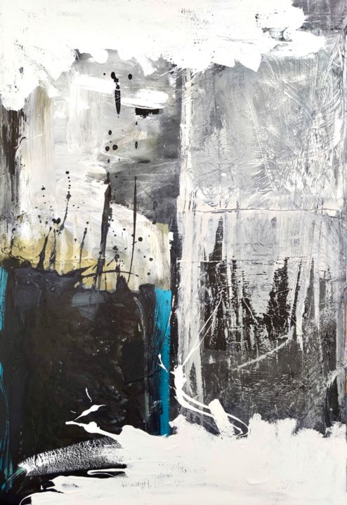 Painting titled "From Within" by Sebcher, Original Artwork, Acrylic