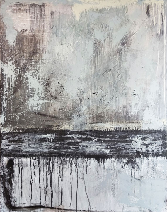 Painting titled "Koan 01" by Sebcher, Original Artwork, Acrylic