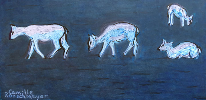 Au crépuscule 图画, 3.5x7.3 in