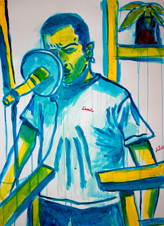 Le chanteur 绘画, 29.1x19.7 in