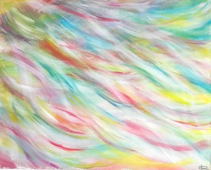 Peinture intitulée "Voiles" par Renaud Angerville-Langlois, Œuvre d'art originale, Acrylique