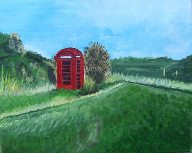 Peinture intitulée "CALL ME" par Dany Champeme, Œuvre d'art originale, Huile