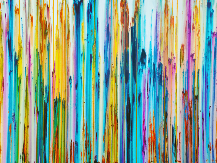 Painting titled "The Emotional Creat…" by Carla Sá Fernandes, Original Artwork, Acrylic Mounted on Wood Stretcher frame