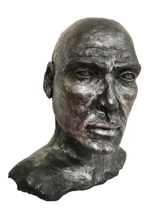 Sculpture intitulée "Livio" par Sylvie Mathiswan, Œuvre d'art originale, Argile