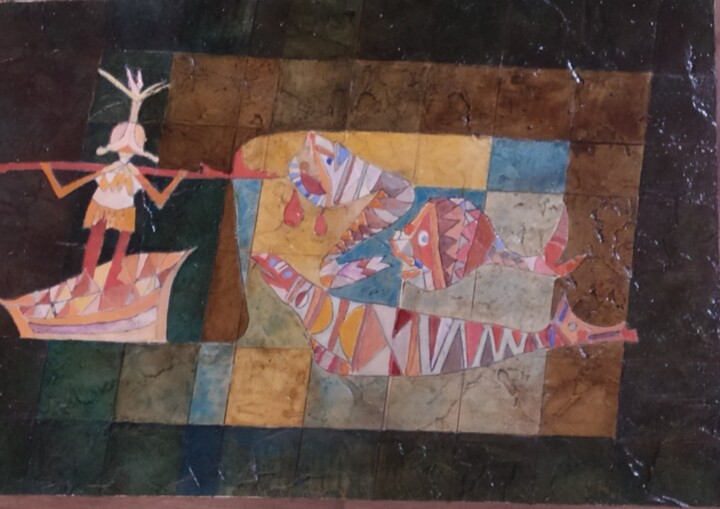 Peinture intitulée "From Klee...Chasseu…" par André Colpin, Œuvre d'art originale, Huile