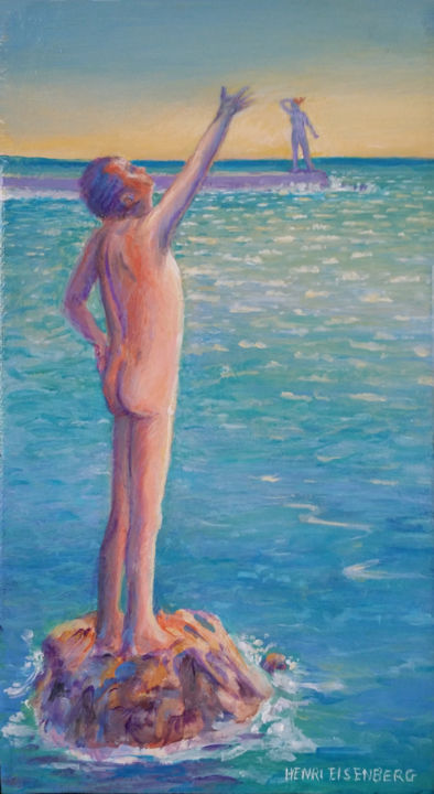 T'es où ? 1 绘画, 8.7x4.7 in