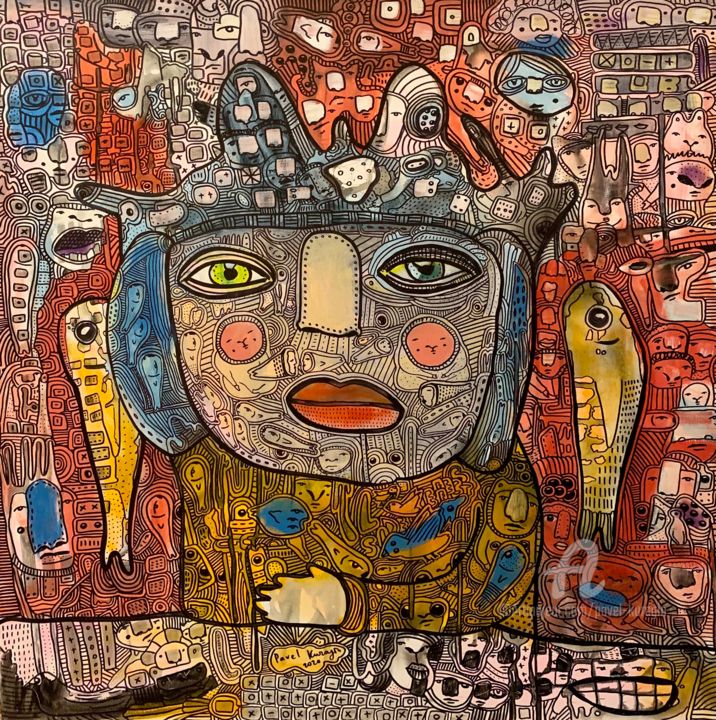 绘画,  39.4x39.4 in 