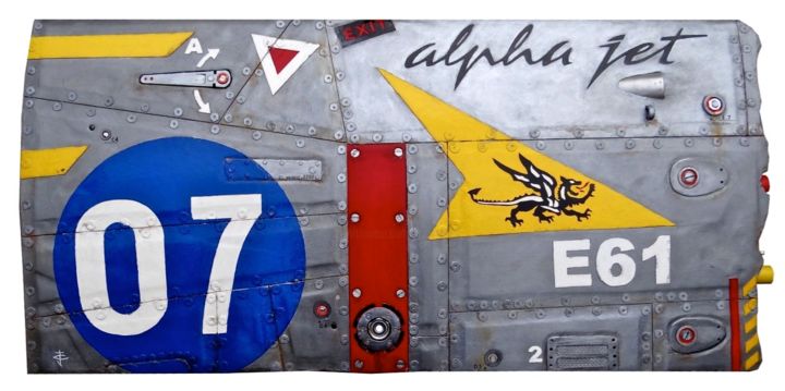 ALPHA JET E61 雕塑, 19.7x40.2 in