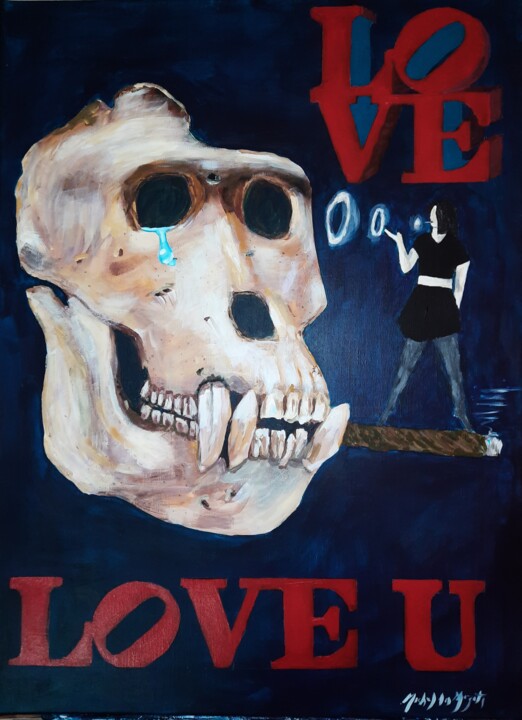 Love U 绘画, 31.5x23.6 in