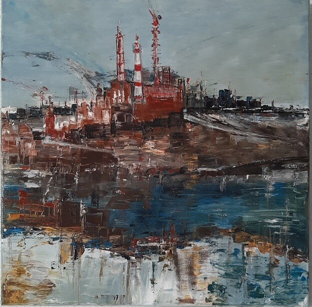 La Centrale 绘画, 31.5x31.5 in