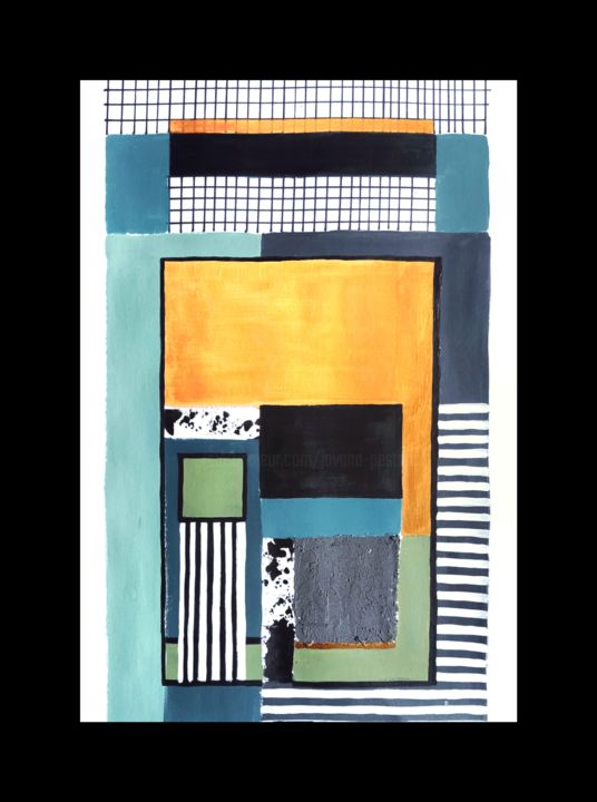 Painting titled "Transpose 2" by Jovana Pestoric, Original Artwork, Acrylic