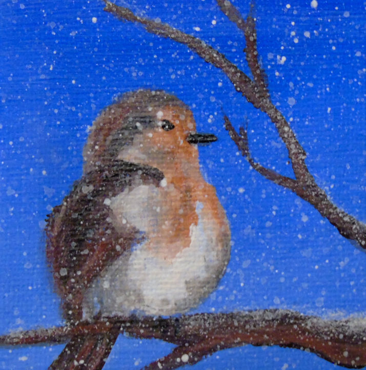 oiseau 1 绘画, 2.8x2.8 in