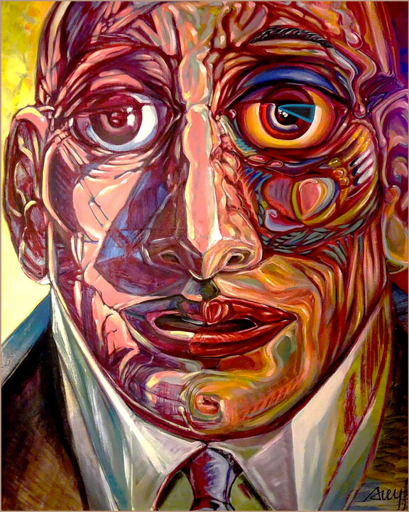 Peinture intitulée "" Kakugo " - Série…" par Grégory Dreyfus, Œuvre d'art originale, Acrylique Monté sur Châssis en bois