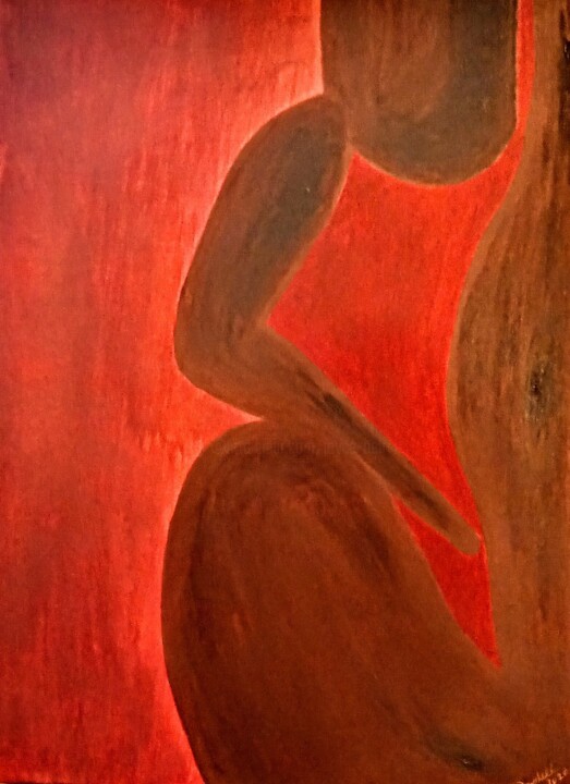 JEWELS...THERE, IN THE FURNACE! 绘画, 24x18 in