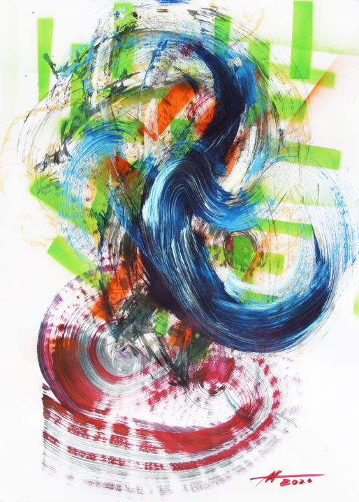 Painting titled "# 41 from "METAPHYS…" by Anatoliy Menkiv, Original Artwork, Acrylic