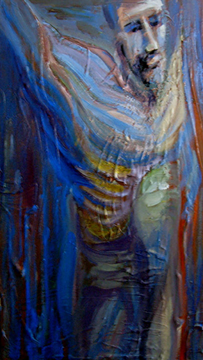 crucifixion 绘画, 48x30 in