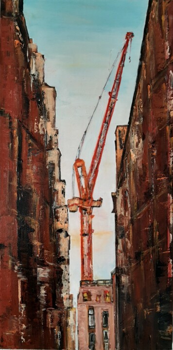 La Grue Rouge 绘画, 31.5x15.8 in