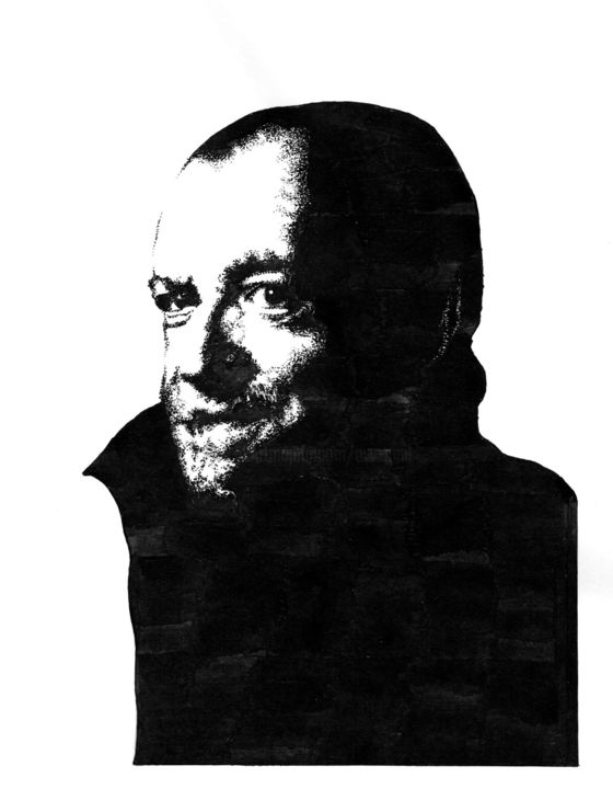图画 标题为“Joe Cocker” 由Владимир Абаимов, 原创艺术品, 墨