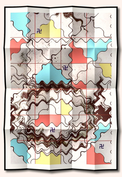 "五池四寺図 ( in silico S…" başlıklı Dijital Sanat Wilf Tilley tarafından, Orijinal sanat, Dijital Resim