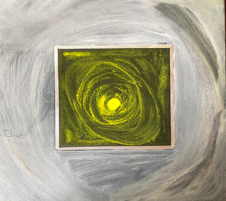 Peinture intitulée "Lunatic" par Rk07, Œuvre d'art originale, Acrylique Monté sur Châssis en bois